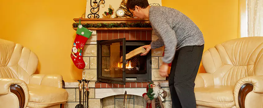 Rusted Metal Fireplace Restoration in Bourbonnais, Illinois